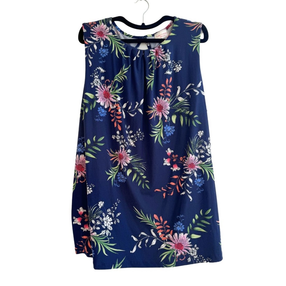 Navy Floral Tunic